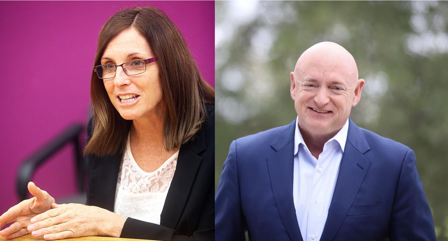 Martha McSally and Mark Kelly